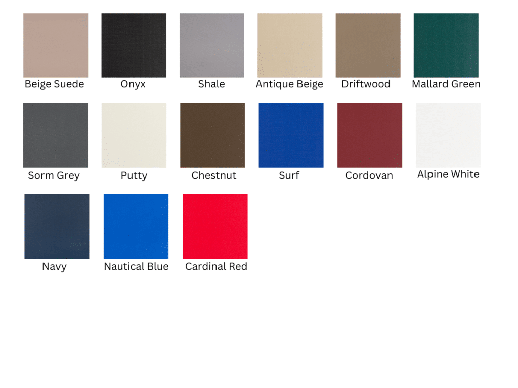 Canopy Selection Colors for Harbor Time